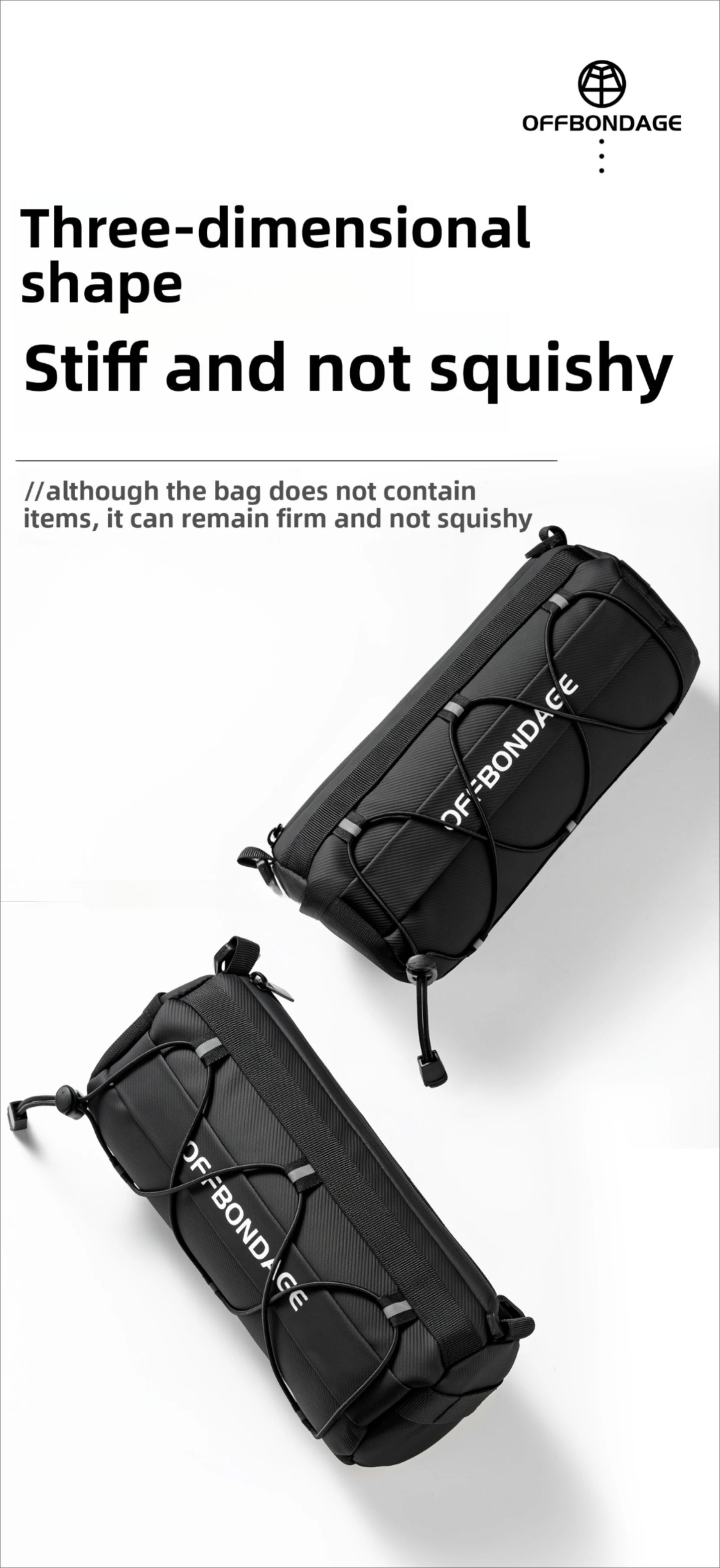 OFFBONDAGE Bike Front Bag Large Capacity Storage Outside Waterproof Multi-function Riding Bag Mountain Bike Bag Bike Accessory