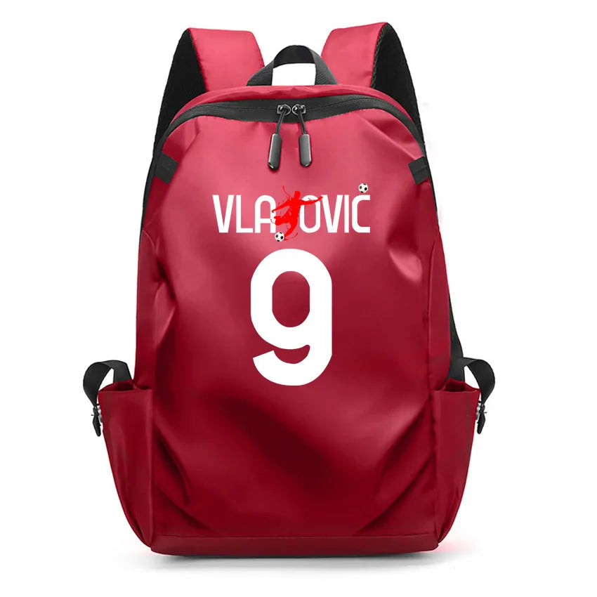 Men Laptop Backpacks Oxford High School Rucksack Boy girl Student Backpack Soccer Superstars DIM RIA Number 22 Printed usb