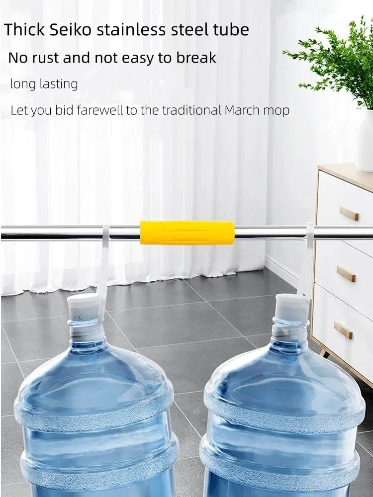 Triangle 360 Cleaning Mop Adjustable Telescopic Household Ceiling Cleaning Brush Tool Self Draining Cleaning Tiles and Walls