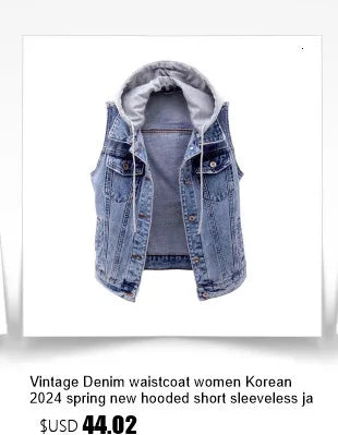 fashion Lace Beaded Denim Vest Women Cardigan 2025 New spring Sleeveless Jacket Fashion Loose Vintage jeans Waistcoat tide R359