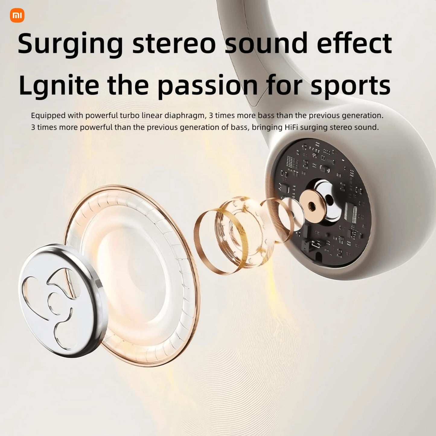 Xiaomi S3 Bone Conduction Wireless Headset Bluetooth 5.3 TWS Fashion Headphones HIFI Sports Running Waterproof Headphones