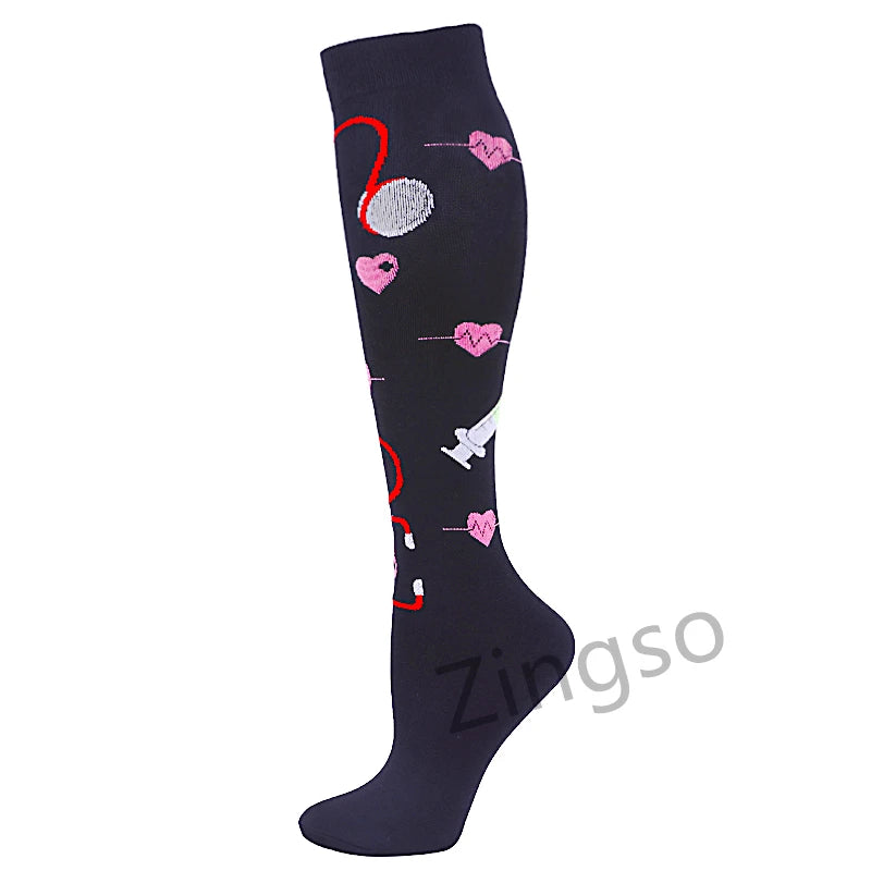 Running Compression Socks Summer 20-30 Mmgh Pregnant Edema Varicose Veins Varicose Veins Edema Diabetes Marathon Nurse Stocking