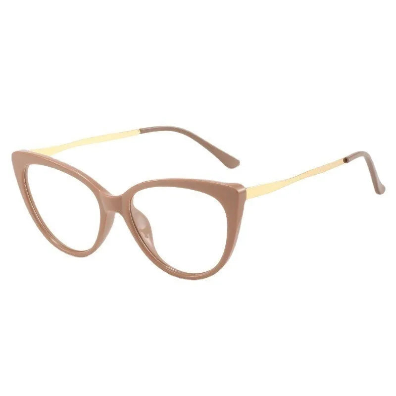 Anti Radiation/Blue Light Eyeglasses Replaceable Lens Cat Eye Computer Glasses