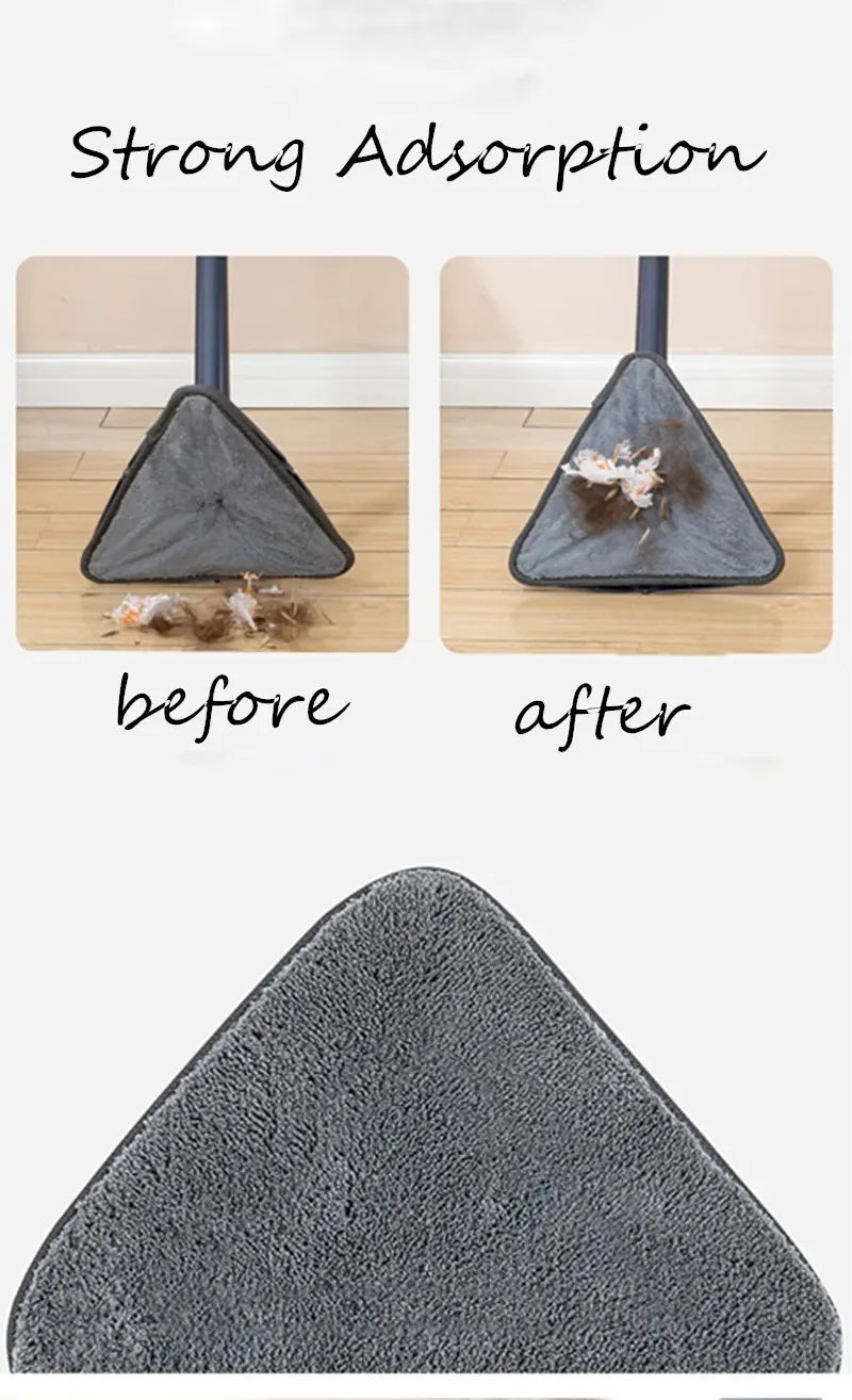 Triangle 360 Cleaning Mop Adjustable Telescopic Household Ceiling Cleaning Brush Tool Self Draining Cleaning Tiles and Walls