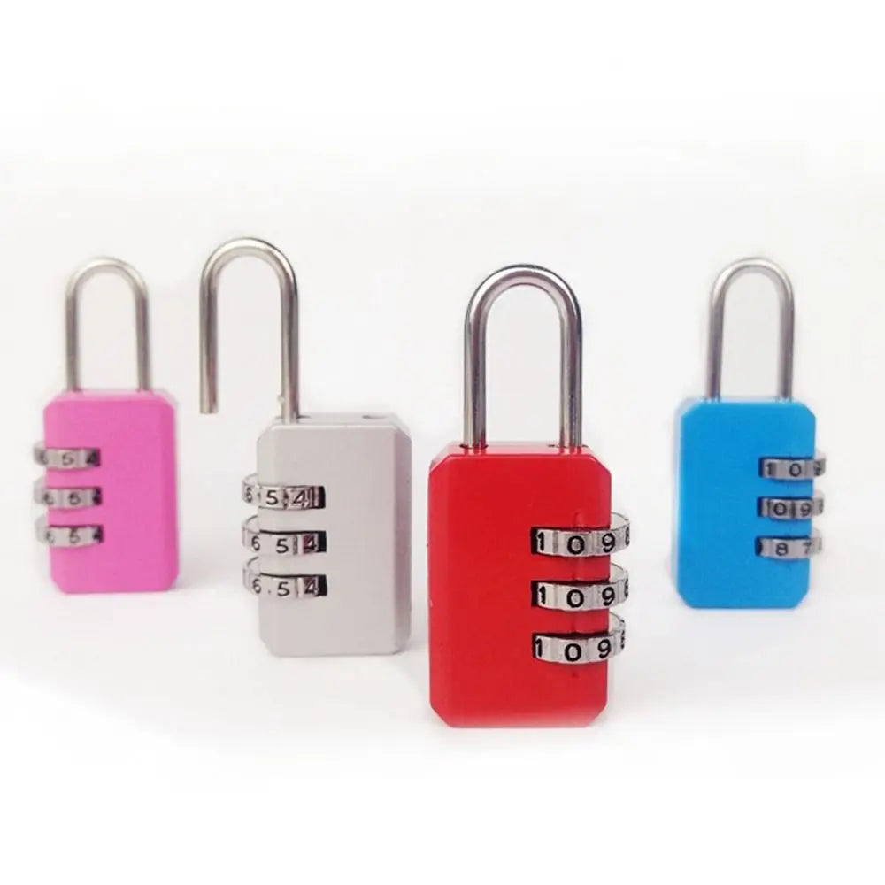 Portable Mini Backpack Zipper Password Lock Travel Luggage Padlock Security Protect For Dormitory Cabinet Locker Drawer Bag