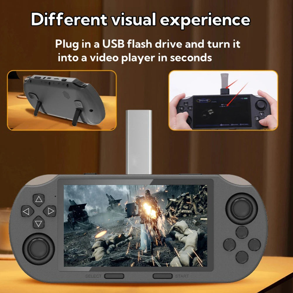 Retro Gaming Console 4.5 Inch IPS Screen Retro Handheld Video Game Console Game Player for Kids & Adults