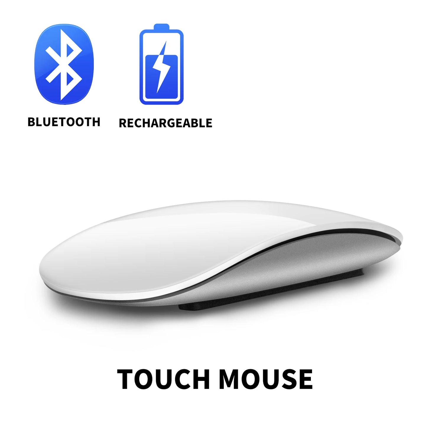 Xiaomi Wireless Bluetooth Magic Computer Mouse Dual-Mode Silent Rechargeable Touch Slim Ergonomic PC Mice For Apple Macbook Air