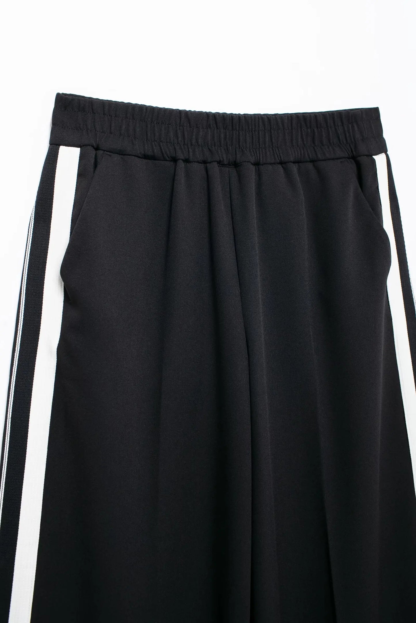 TRAFZA 2024 New Women Casual Black Trousers Suits Sports Short Jacket + Female Vinatge Black White Patchwork Baggy Pants Street