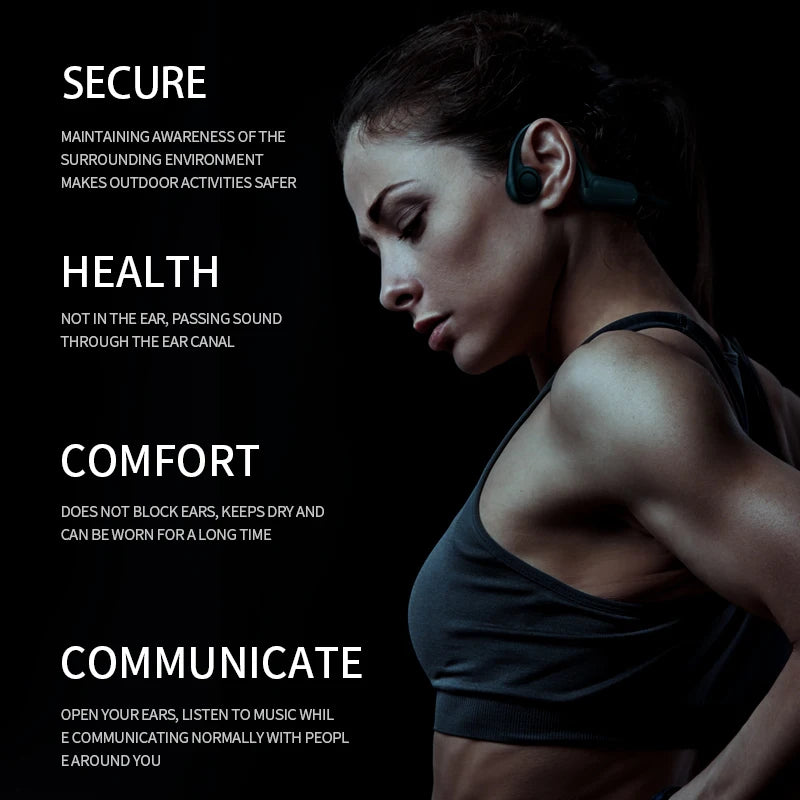 Xiaomi Wireless Bone Conduction Earphones Bluetooth 5.3 Sport Headphones Ear Hook Waterproof Headset for Outdoor Running Driving