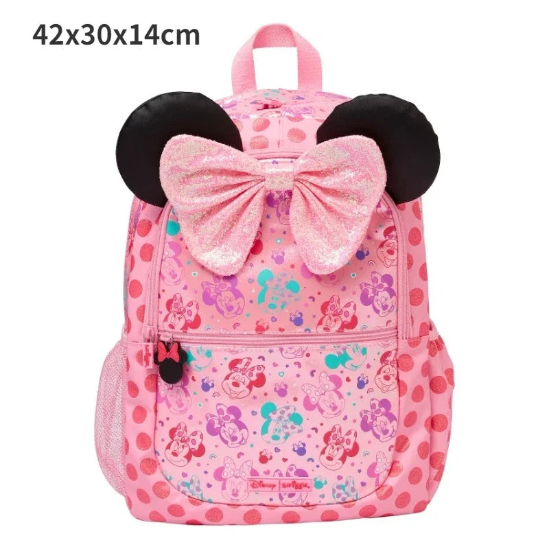 Cartoon Australia Smiggle Disney Minnie Girls Student School Bag Stationery Pen Case Lunch Bag Double Shoulder Backpack Gift