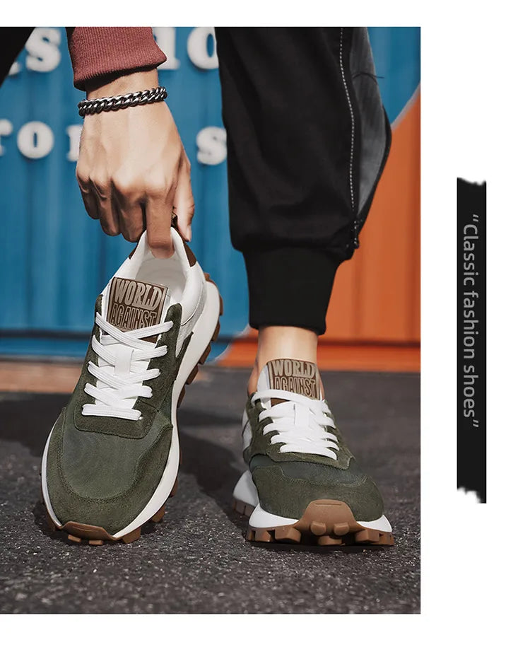 Fashion Men Sneakers Autumn Forrest Gump Shoes Lightweight Tenis Sports Shoes Thick Sole Platform Casual Shoes