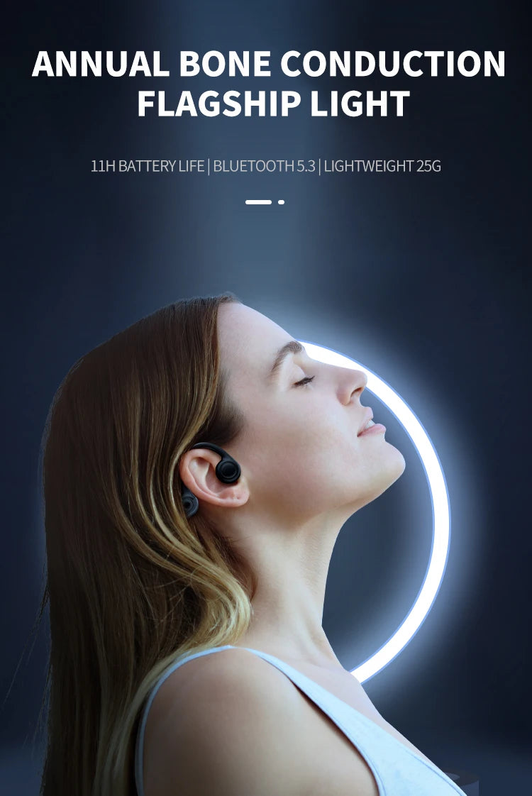 Xiaomi Wireless Bone Conduction Earphones Bluetooth 5.3 Sport Headphones Ear Hook Waterproof Headset for Outdoor Running Driving