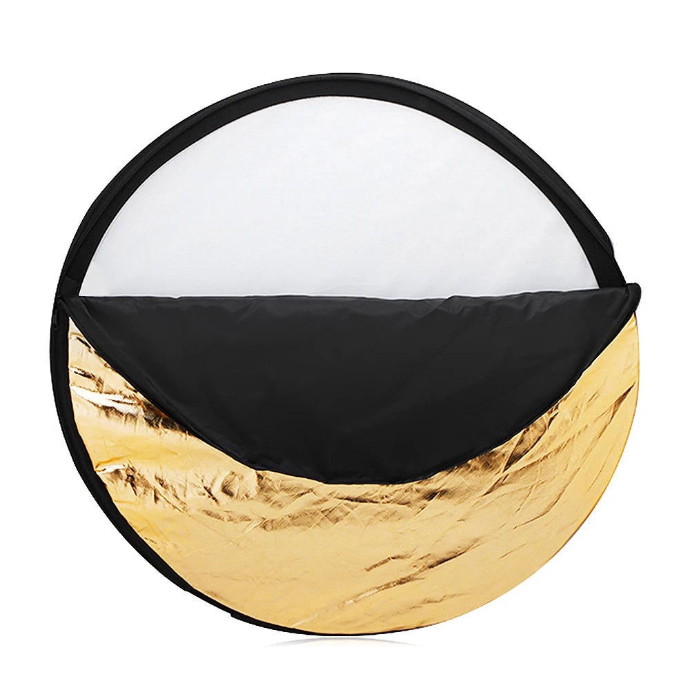 Andoer 24" 60cm Disc 5 in 1 (Gold, Silver, White, Black, Translucent) Multi Portable Collapsible Photography Studio Photo Light