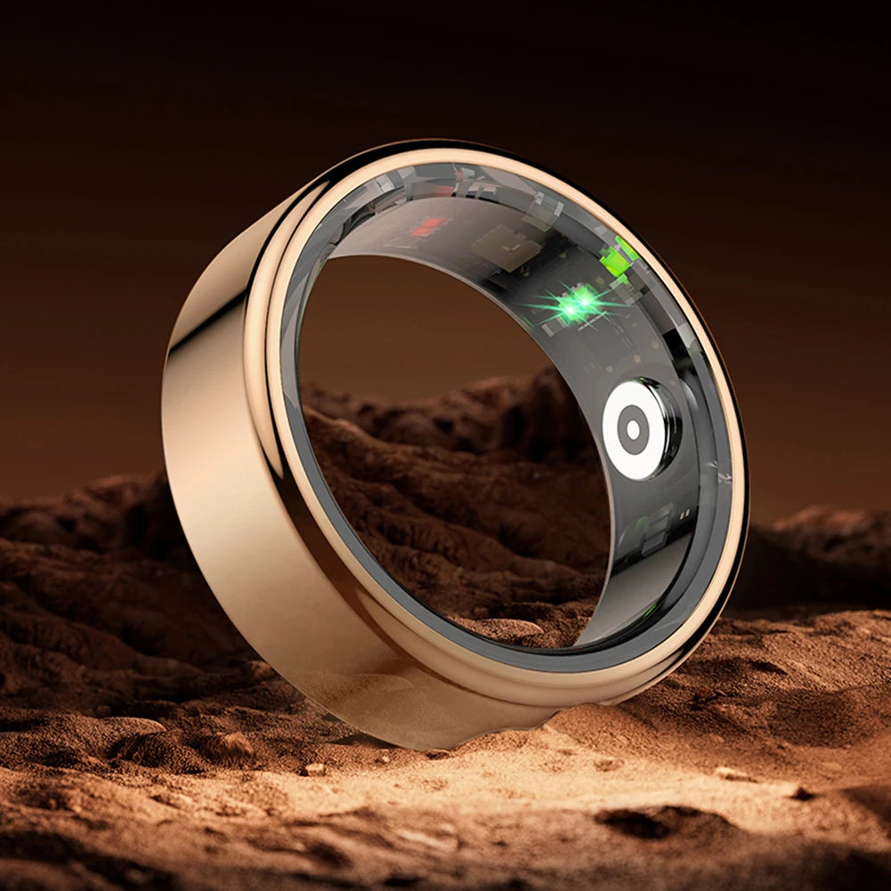 For Xiaomi Smart Ring Men Women Military Grade Titanium Steel Shell Health Monitoring IP68 & 3ATM Waterproof Multi-sport Modes