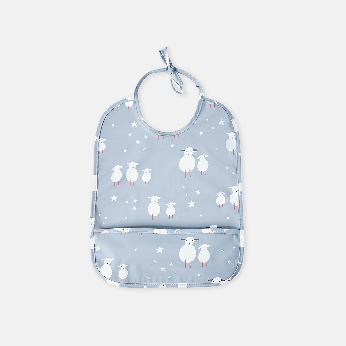 INSULAR Baby's Bibs Sleeveless Adjustable Pinny Soft Waterproof PU Cloth Kids Painting Smock Child Eating Apron Danish Style