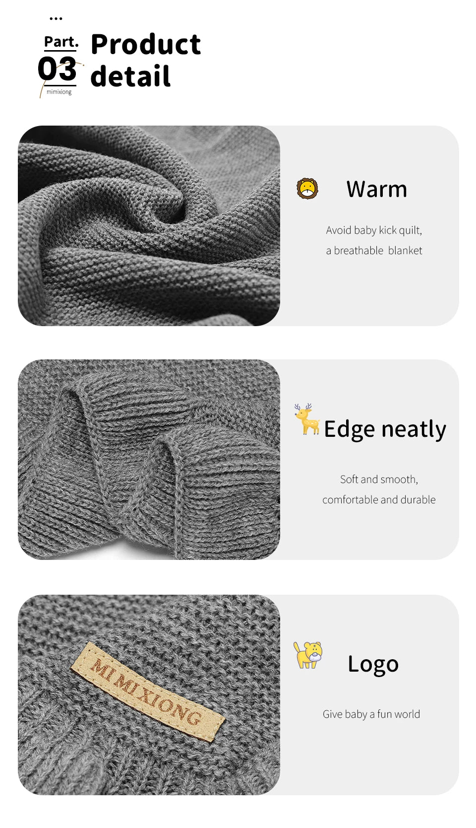 Baby Blankets 90*70cm Knitted Newborn Boys Girls Solid Stroller Swaddle Wrap Sleepsack Reversible Soft Infantil Receiving Quilts