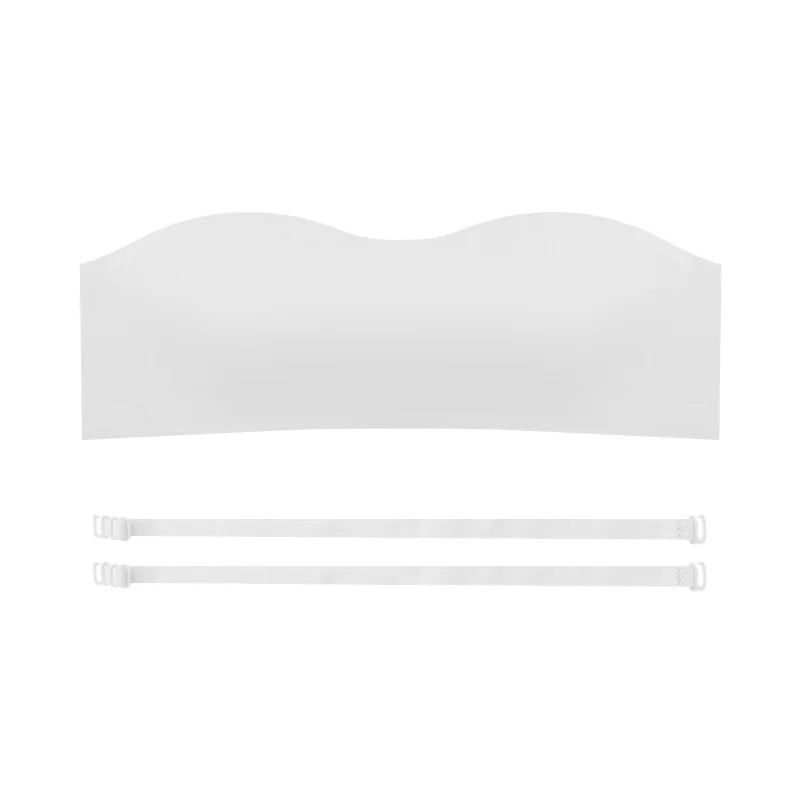 Seamless One-piece Tube Tops Women Removable Pads Intimates Basic Black/White/Skin Womens Strapless Bra Bandeau Sexy Lingerie