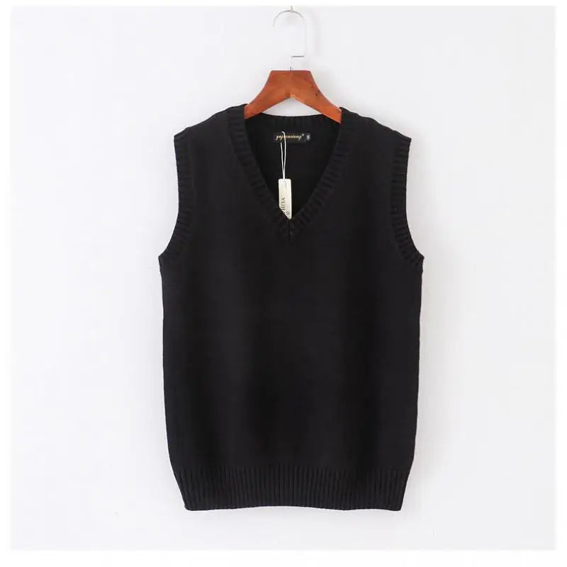 Japanese School JK Uniform Sweater Vest High School Uniform For Girls Boy Cosplay Halloween Winter Anime Vest cute Knitting Coat
