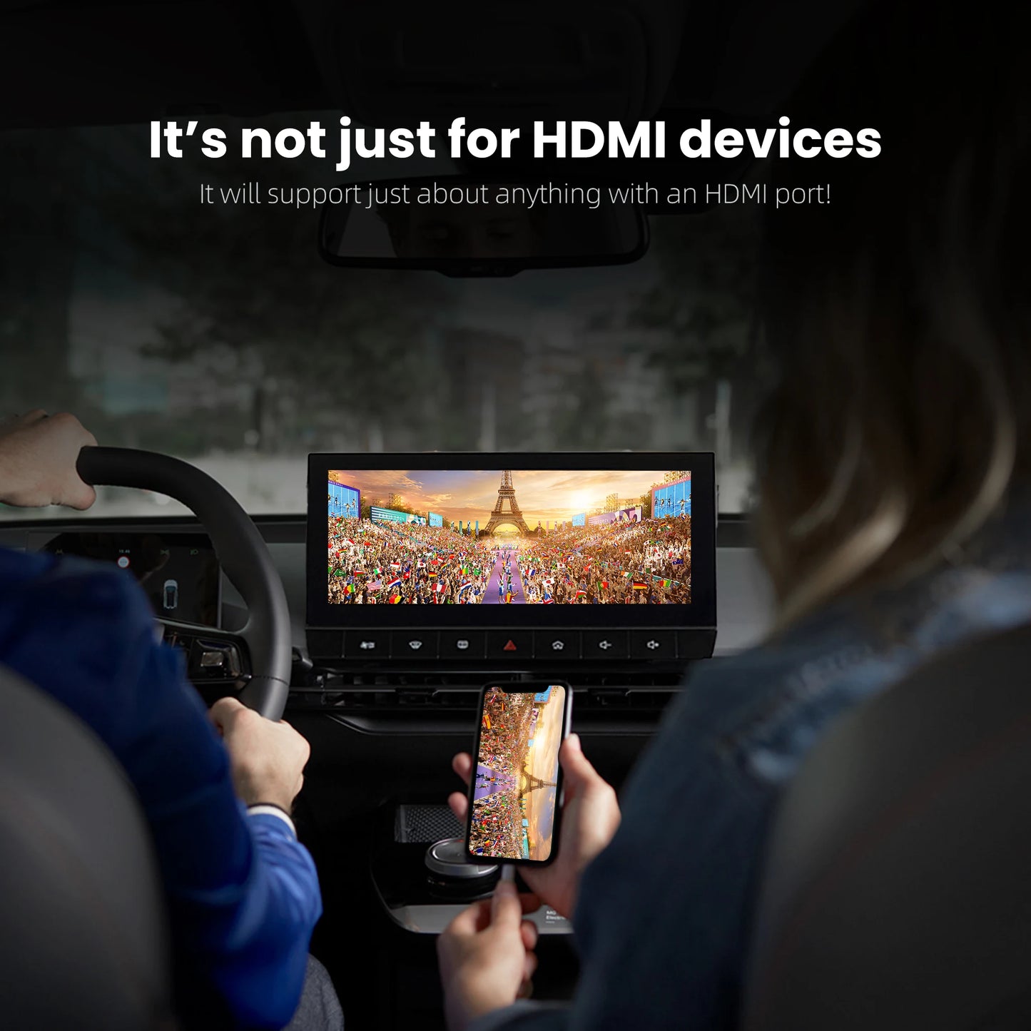 2024 Wireless CarPlay Adapter OTTOCAST Car TV Mate C3 Multimedia Adapter Video Converter for HDMI for TV Sticks Game Consoles