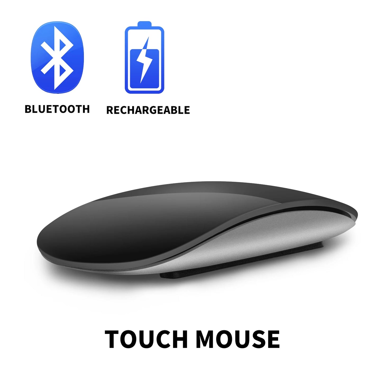 Xiaomi Wireless Bluetooth Magic Computer Mouse Dual-Mode Silent Rechargeable Touch Slim Ergonomic PC Mice For Apple Macbook Air