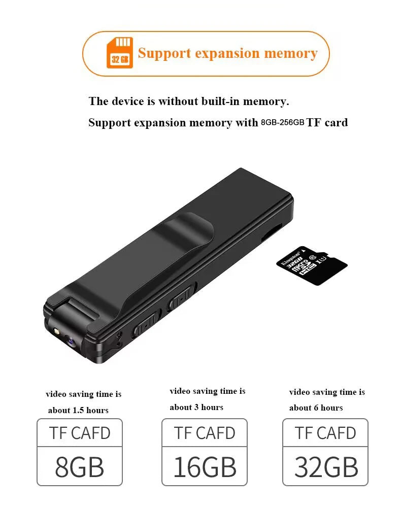 Vandlion A3 Mini Digital Camera HD Flashlight Micro Cam Magnetic 1080P Camera Motion Detection Snapshot Loop Recording Camcorder
