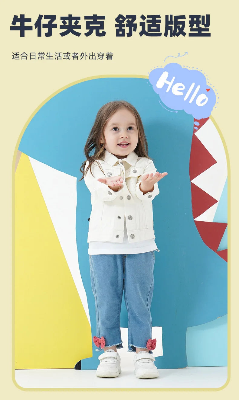 Children's Clothing Spring Autumn Kids Denim Jacket Boys Girls' Tops Fashion Casual Jacket Coat