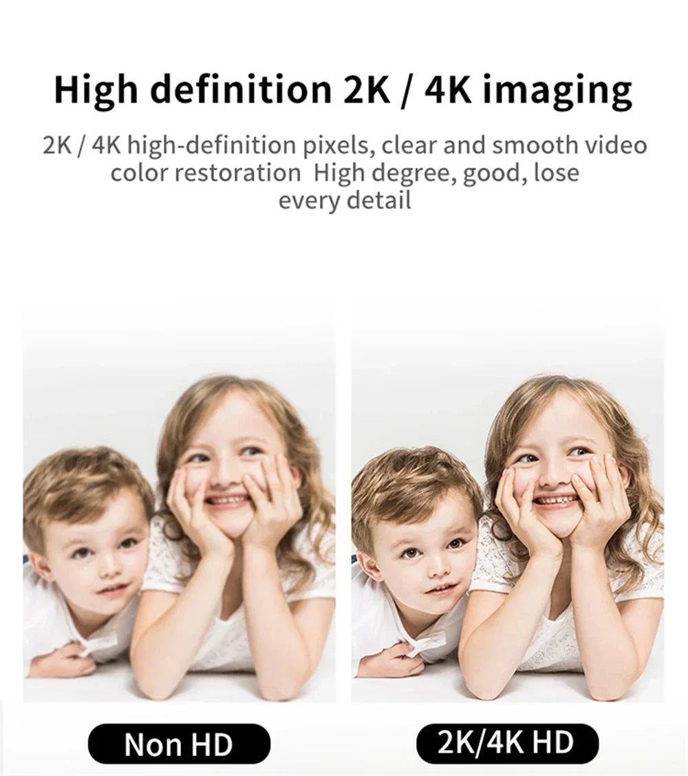 4k Webcam Autofocus Hd Webcam With Fill Light Rotatable Laptop Webcam Pc Computer Camera With Microphone For Youtube Video