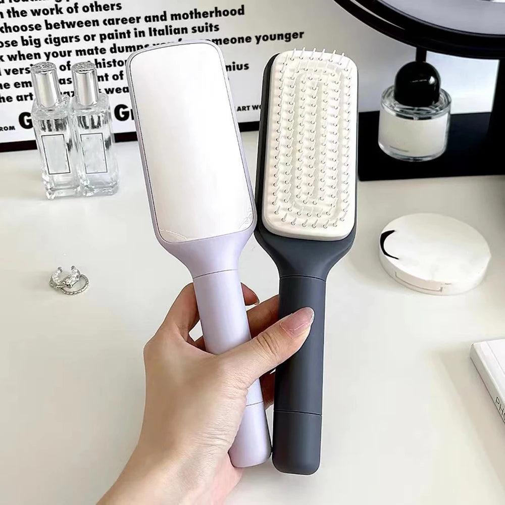 Self-Cleaning Scalp Massage Comb Air-bag Hair Comb Portable Anti-Detangling Hair Brush For Hair Styling One-key Cleaning Tools