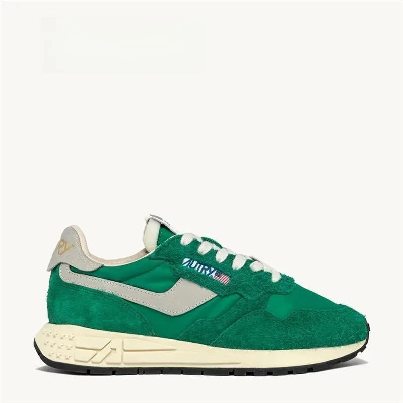 Unisex Couple Sneakers – Matching White Thick-Soled Shoes for Men and Women | Casual Sporty Style