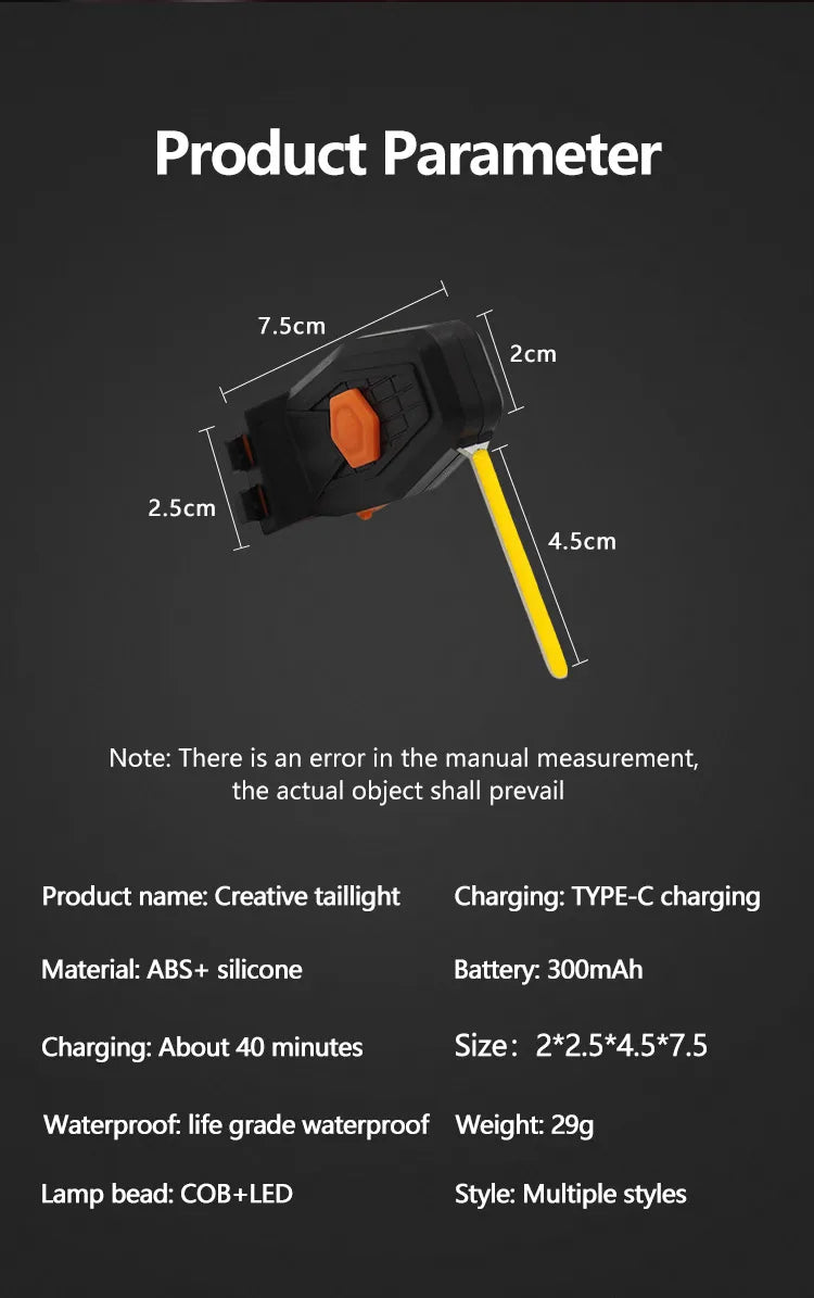 Multi Lighting Modes Bicycle Taillight USB Rechargeable Led Bike Light Flash Tail Rear Lights for Mtb Bike Seatpost