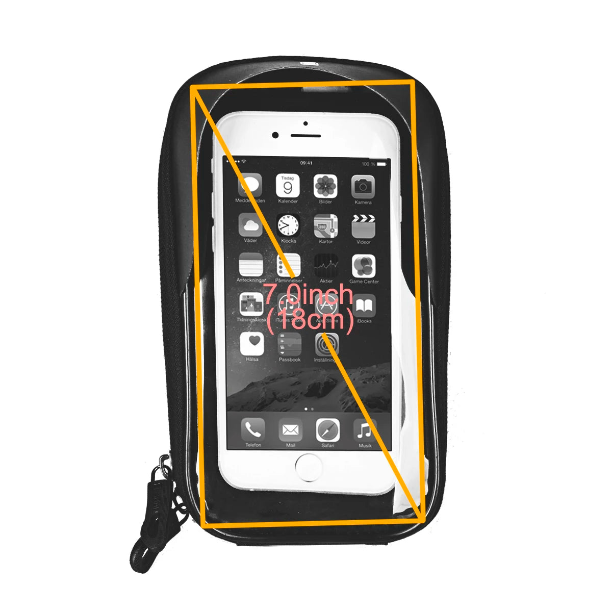 B-SOUL Bicycle Bag Front Bag Handlebar Bag Mobile Phone Bag Horizontal Bag Mountain Road Bike Riding Accessories