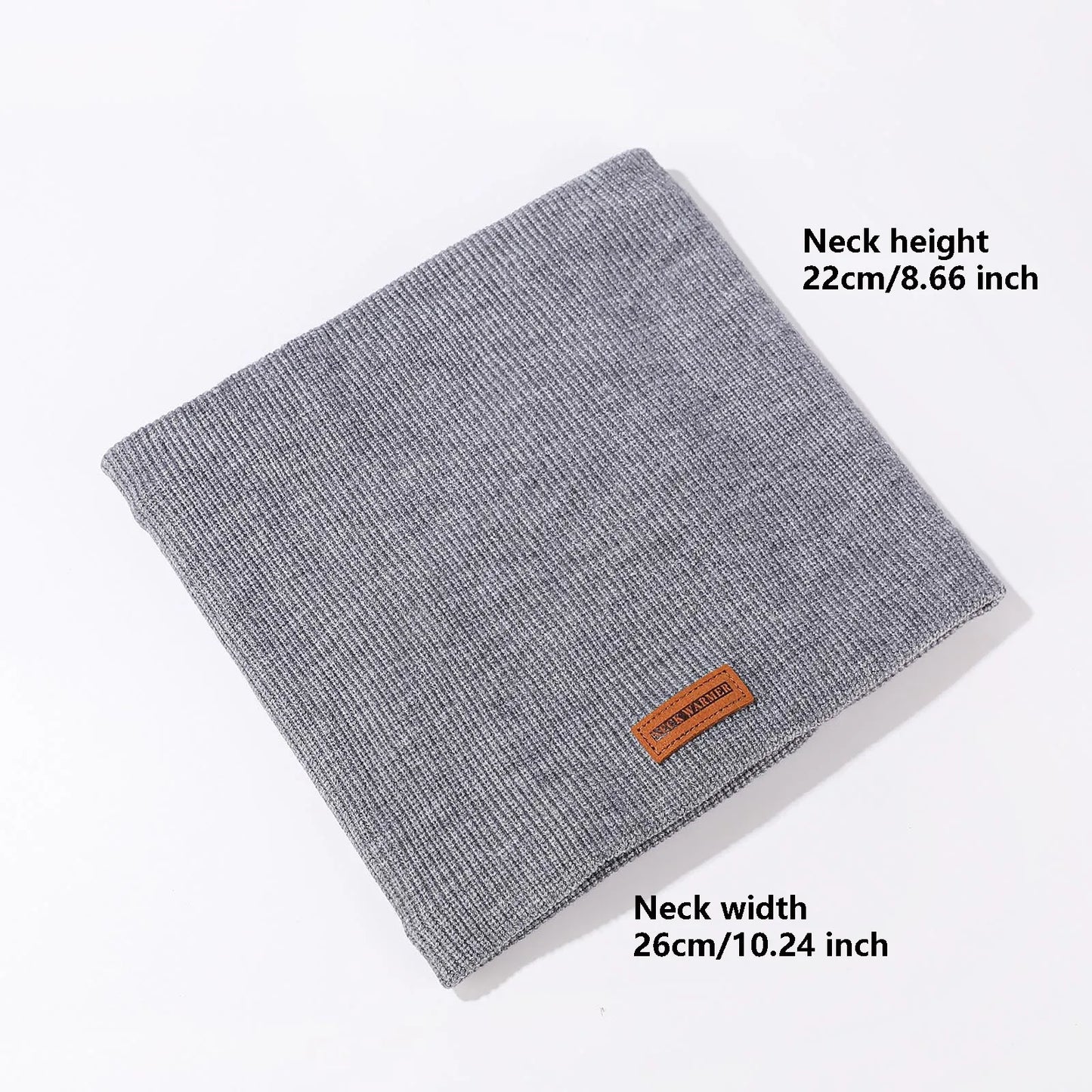 Thick Knitted Neck Scarf For Women Fashion Versatile Neck Scarf Winter Warm Turtleneck Warmer Cashmere Hot Handkerchief Ski Mask