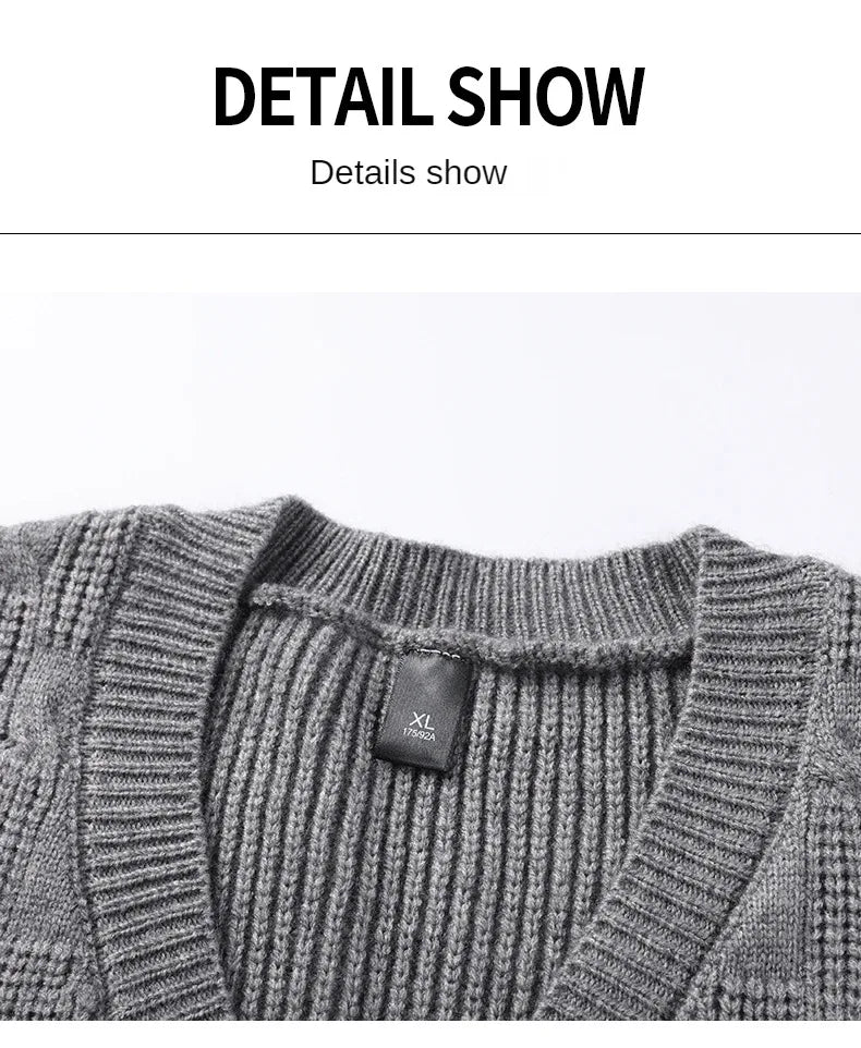 High End New Autum Winter Fashion Brand Knit Pullover V Neck Argyle Sweater Vest Mens Designer Sleeveless Casual Men Clothing