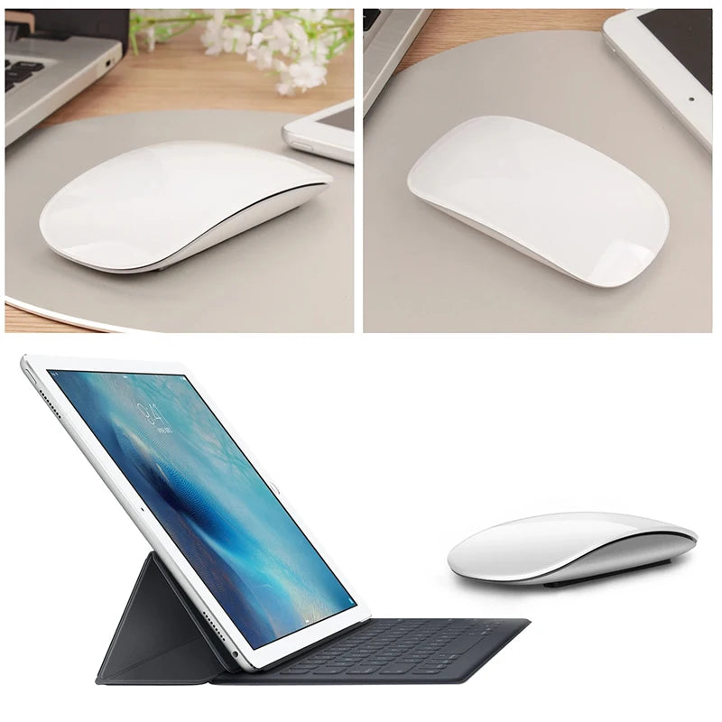 Xiaomi Wireless Bluetooth Magic Computer Mouse Dual-Mode Silent Rechargeable Touch Slim Ergonomic PC Mice For Apple Macbook Air