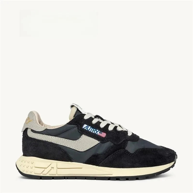 Unisex Couple Sneakers – Matching White Thick-Soled Shoes for Men and Women | Casual Sporty Style