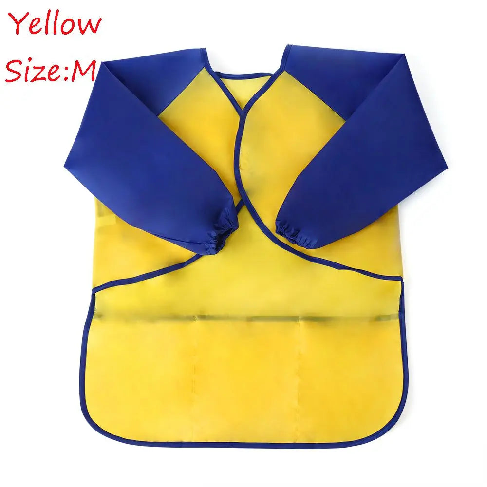 Children Art Baking Craft Kitchen Waterproof Art Kids Painting Apron Cooking Bib