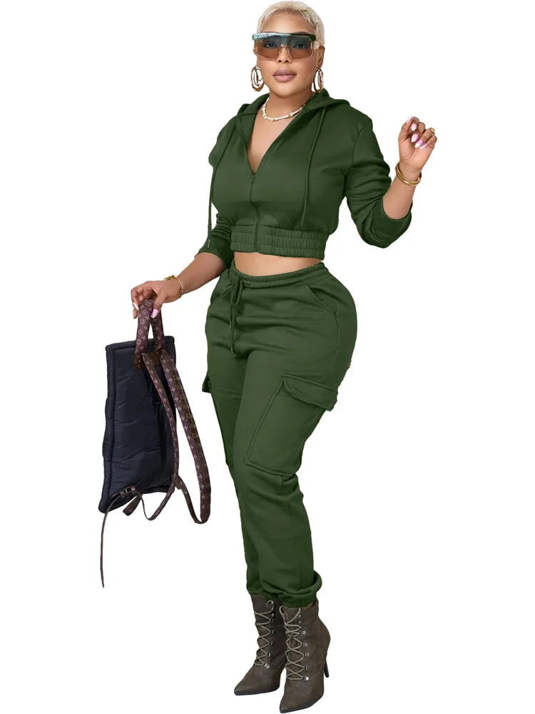 Wmstar Two Piece Outfits for Women Sport Suit Matching Tracksuit Casual Top and Pants Sets Fall Clothes Wholesale Dropshipping