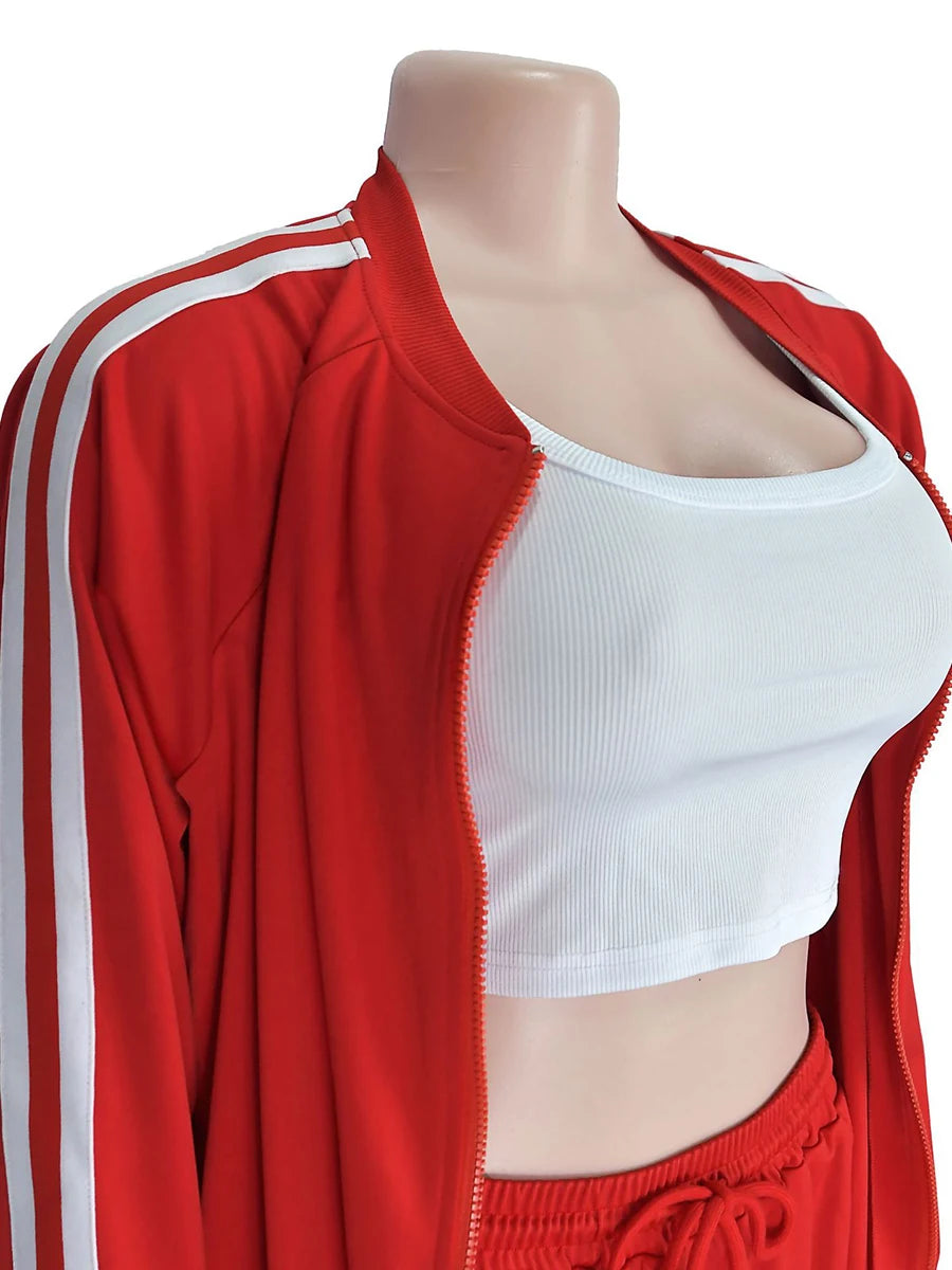 ZIML Minimalist Two Piece Sets For Women Stand Collar Long Sleeve Spliced Zipper Tops High Waist Shorts Chic Set Female Fashion