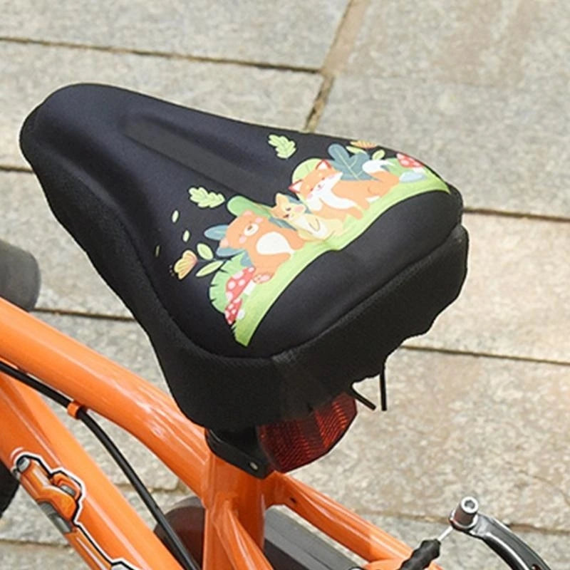 Kids Bike Seats Cushions Cover With Waterproofs Cover Bicycles Seats Protector Bike Saddles Pad Children Bicycles Accessories
