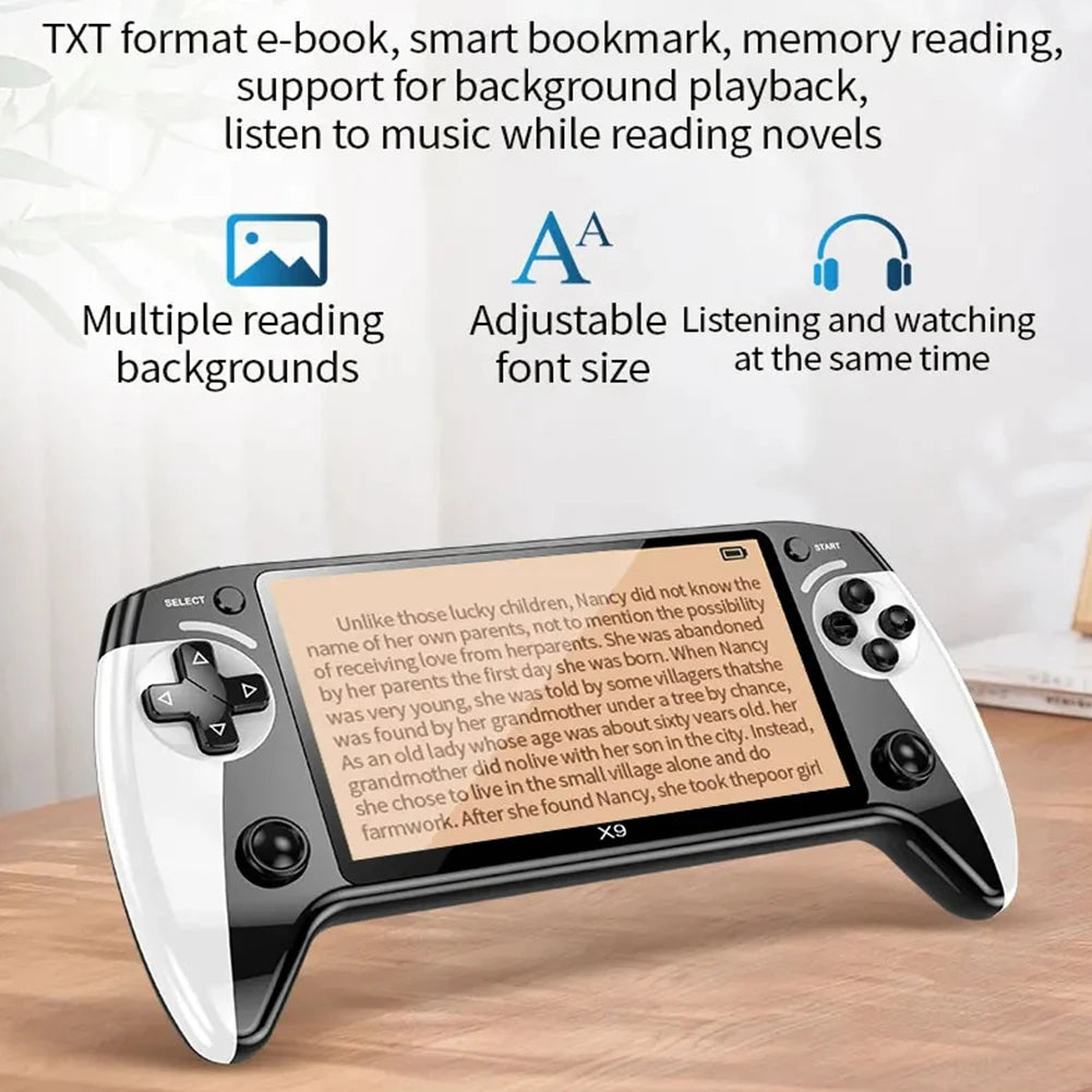 5.5 Inch Screen Handheld Game Console Type-C Charging Handheld Game Player Electronic Game Player Birthday Christmas Gift