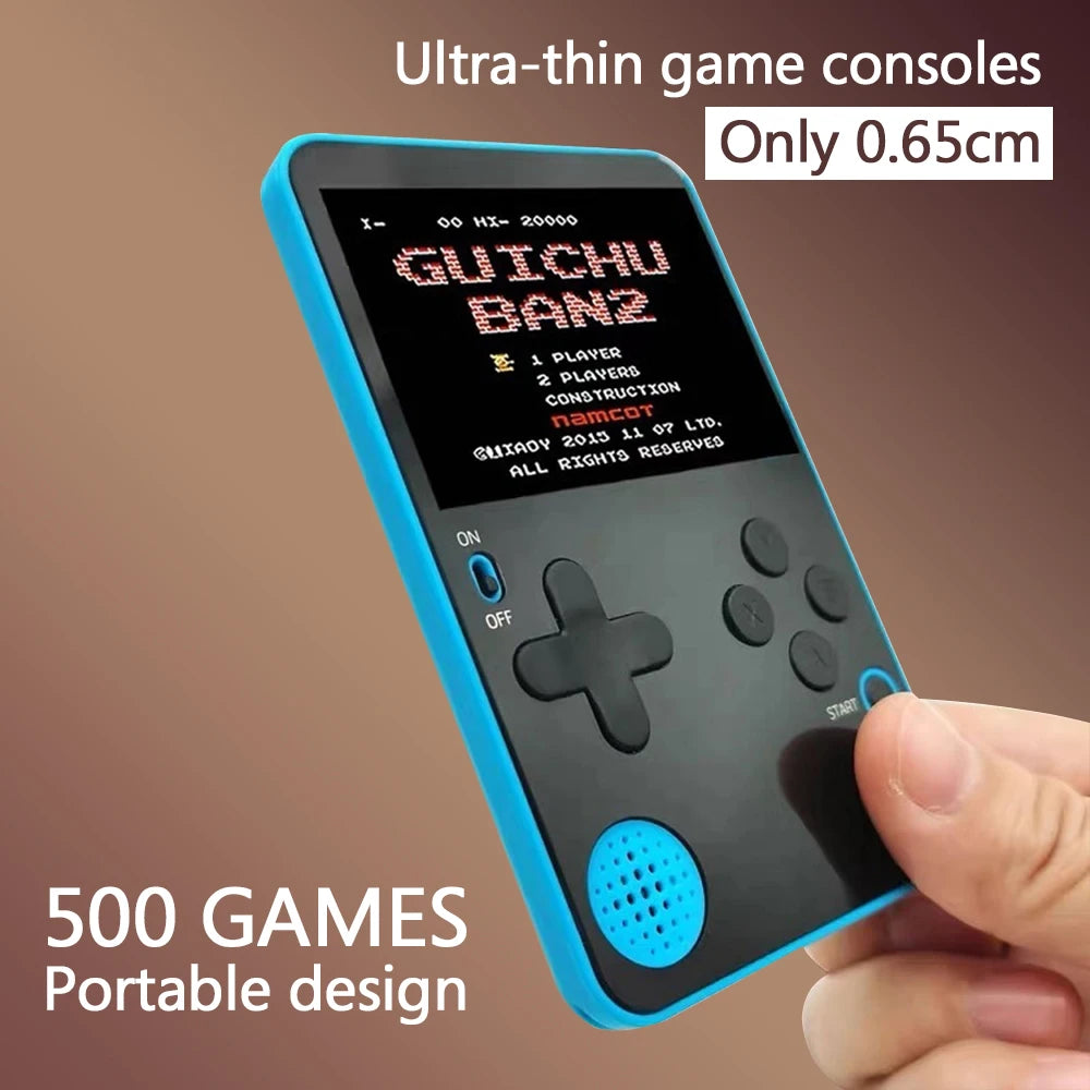 Ultra Thin K10 Retro Video Game Console Built-in 500 Classic Games 2.4 Inch Screen Portable Mini Handhled Game Player Game Boy