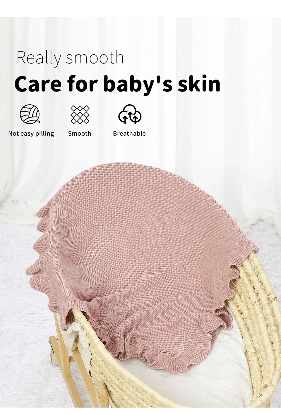 Baby Blankets 90*70cm Knitted Newborn Boys Girls Solid Stroller Swaddle Wrap Sleepsack Reversible Soft Infantil Receiving Quilts