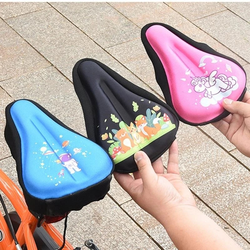 Kids Bike Seats Cushions Cover With Waterproofs Cover Bicycles Seats Protector Bike Saddles Pad Children Bicycles Accessories