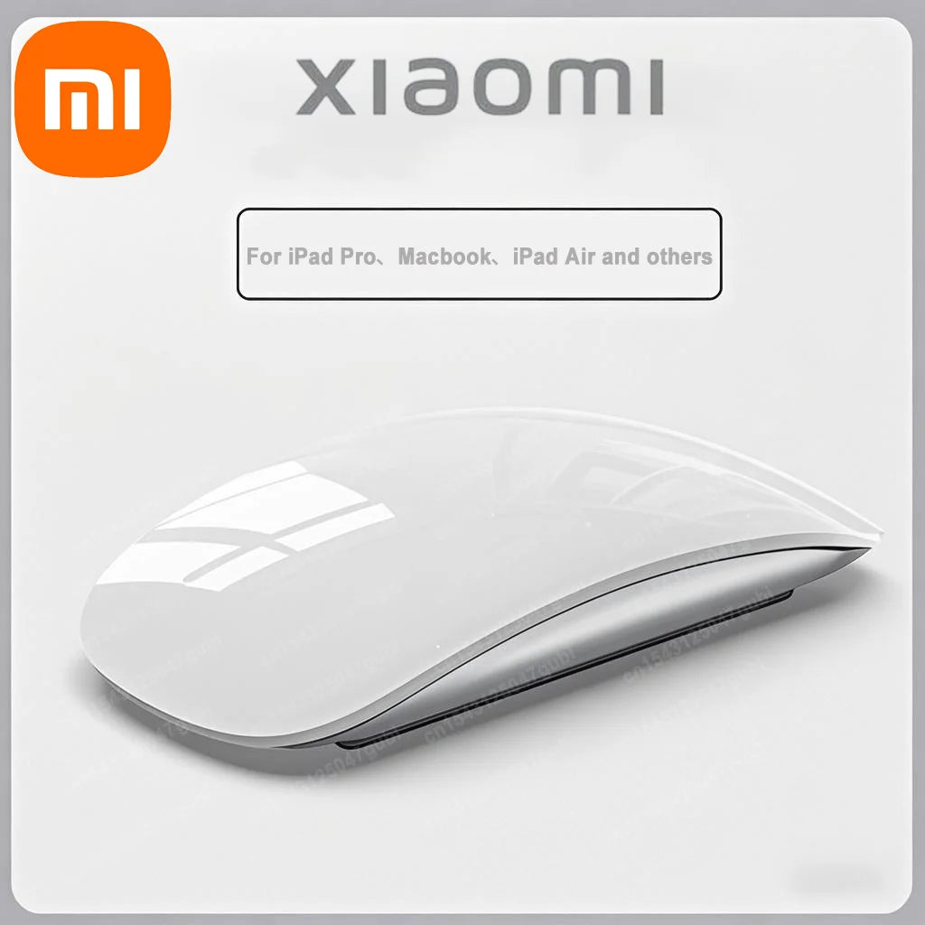Xiaomi Wireless Bluetooth Magic Computer Mouse Dual-Mode Silent Rechargeable Touch Slim Ergonomic PC Mice For Apple Macbook Air