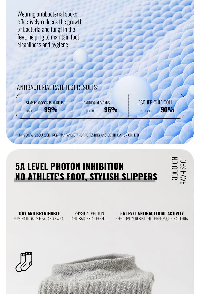 MiiOW Pure Cotton Five Finger Short Socks Men Sweat Absorbent Antibacterial Breathable Mesh Boat Socks Running Sports Toe Sock