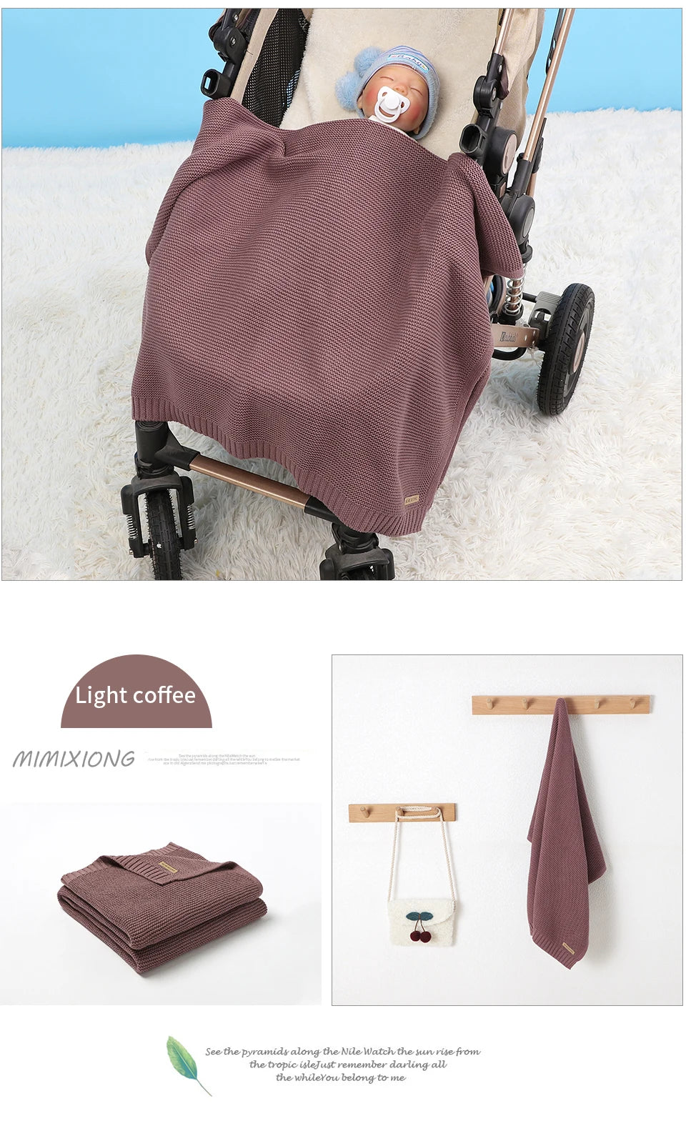 Baby Blankets 100*80cm Knit Newborn Boy Girl Month Stroller Bassinet Bedding Cradle Quilts Dual-Use Infant Netural Receiving Mat