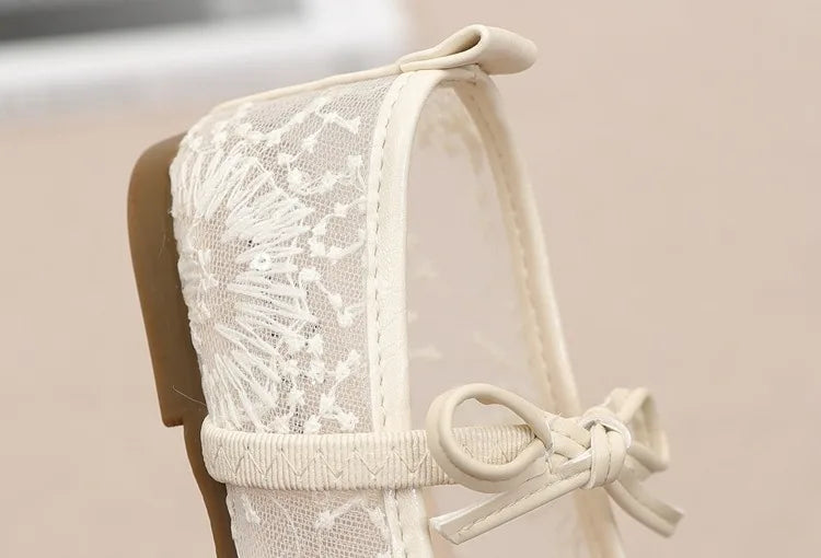 Girls Spring Summer Shoes Newly Comfort Soft Sole Kids Shoes Breathable Non-Slip Casual Sandals Flexible Elegant Princess Flats