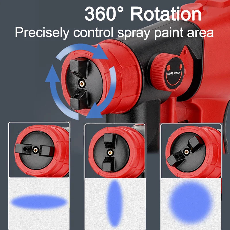 Spray Gun For Makita/Bosch/Dewalt/Milwaukee/Ryobi 18V 20V Lithium Battery Electric Furniture Paint Sprayer Airbrush Power Tool