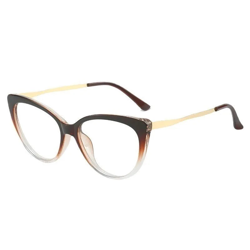 Anti Radiation/Blue Light Eyeglasses Replaceable Lens Cat Eye Computer Glasses