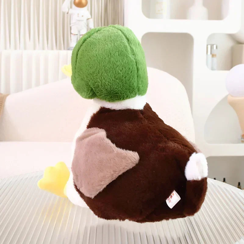 Simulation Small Yellow Duck Kawaii Wild Green Duck Plush Toys Cartoon Stuffed Animals Dolls Soft Throw Pillow Toys Room Decor